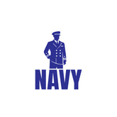 Navy Service Decal for Cars and SUVs